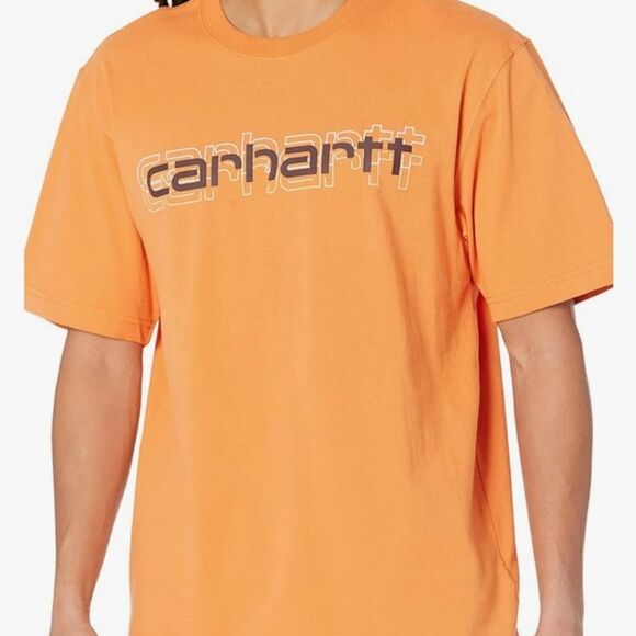 Carhartt Loose Fit Heavyweight Logo Graphic S/S T-Shirt - Picture 1 of 5
